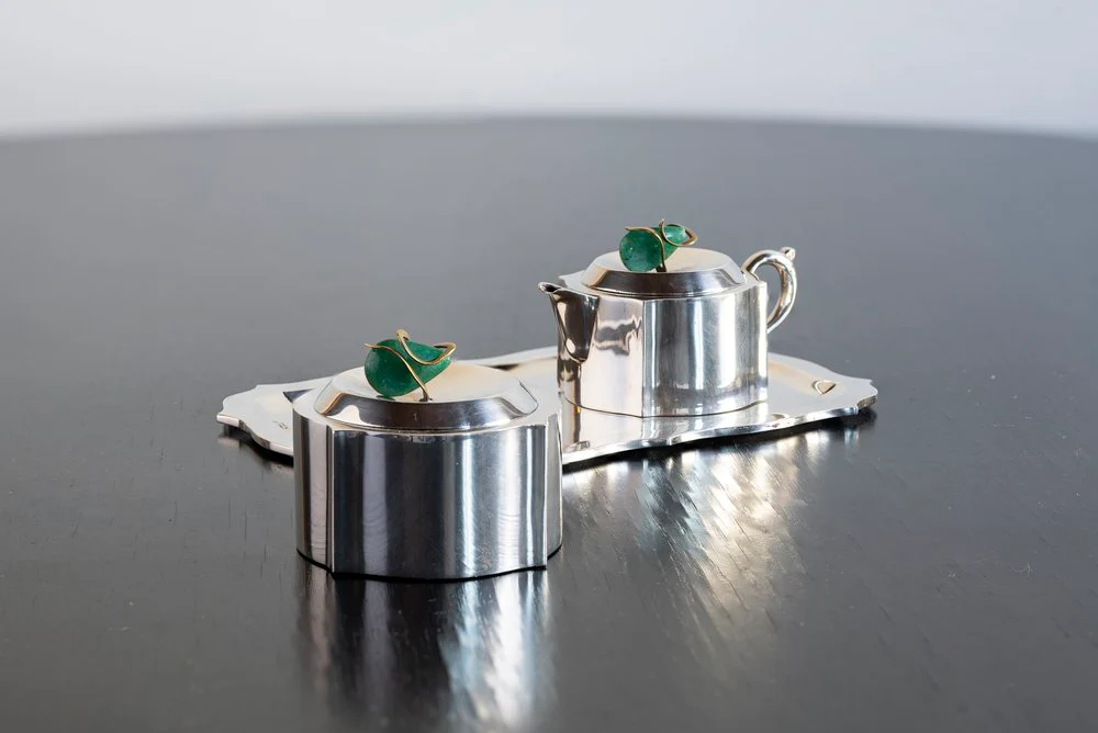 Los Castillo Sterling Silver Sugar and Creamer