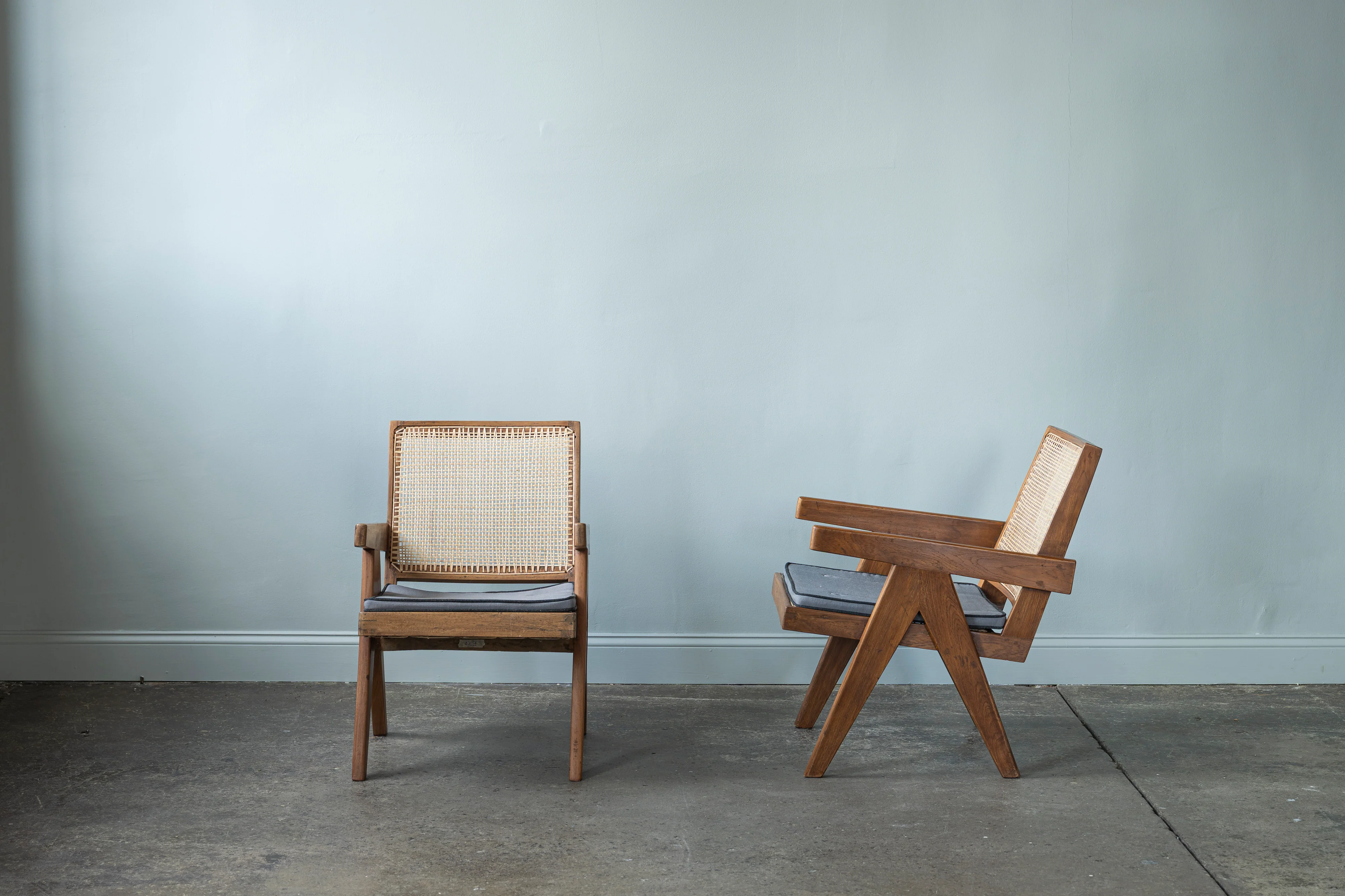 Pair of Pierre Jeanneret Armchairs