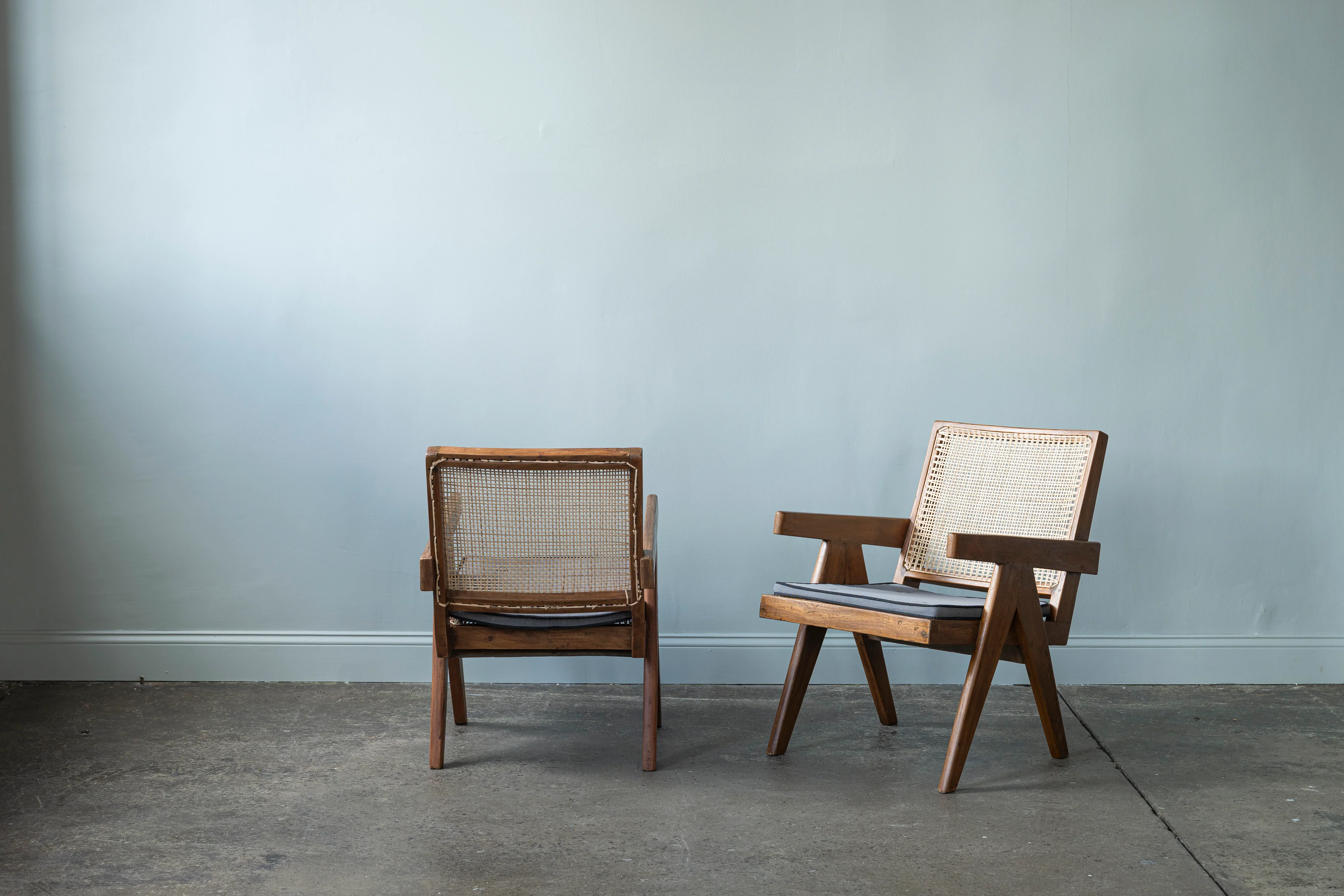 Pair of Pierre Jeanneret Armchairs