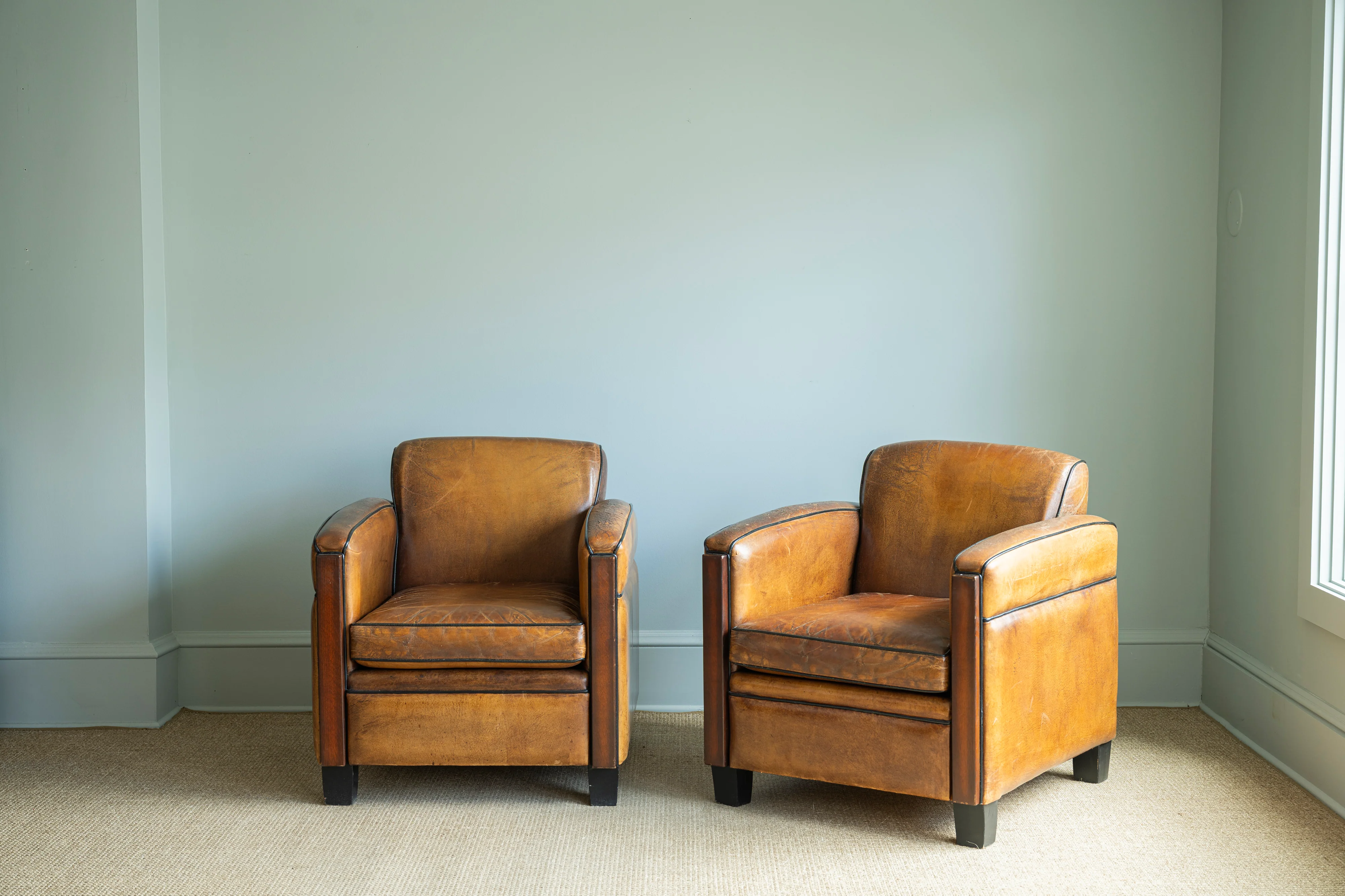 Pair of Vintage Leather Chairs