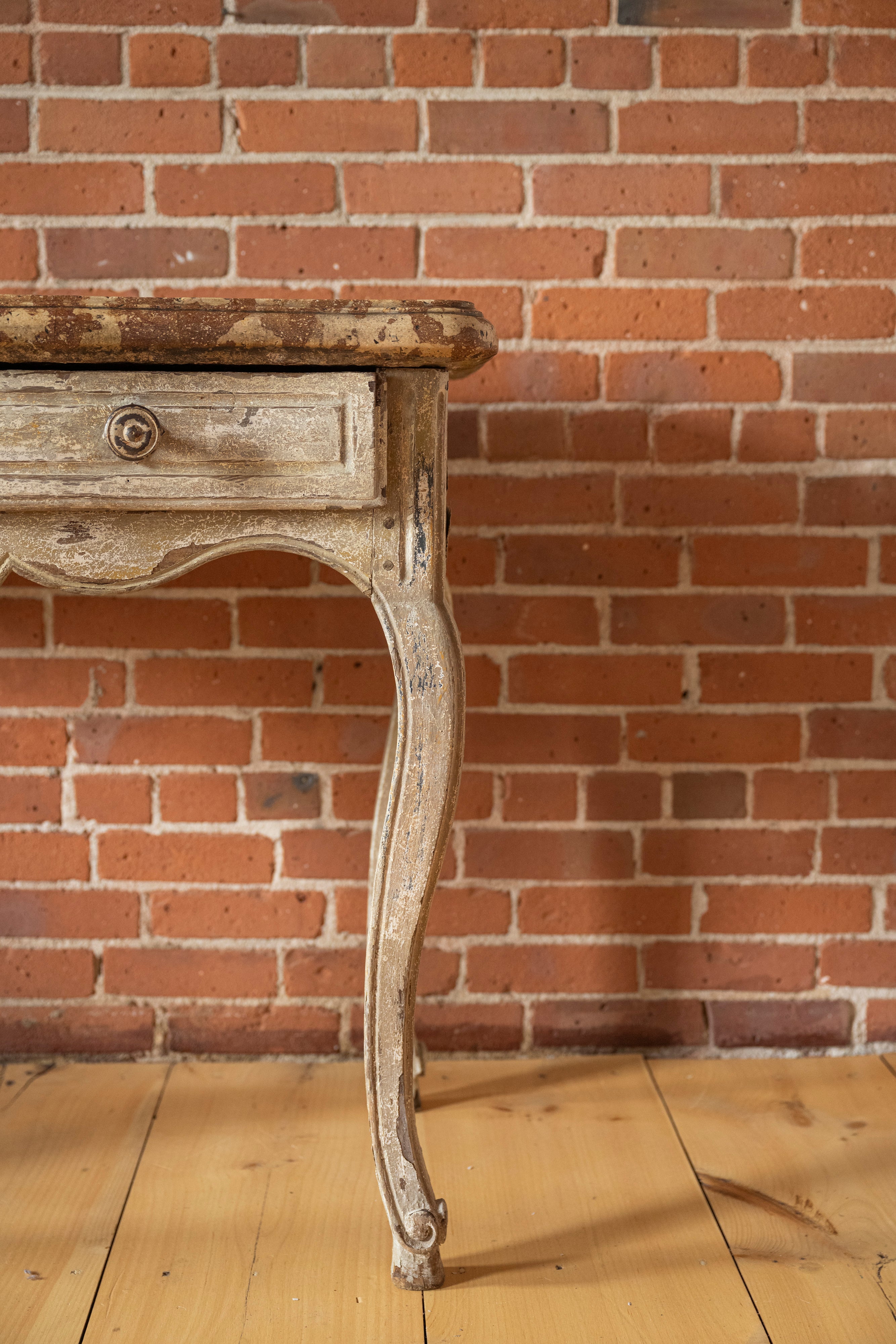 Red Marble Top Table