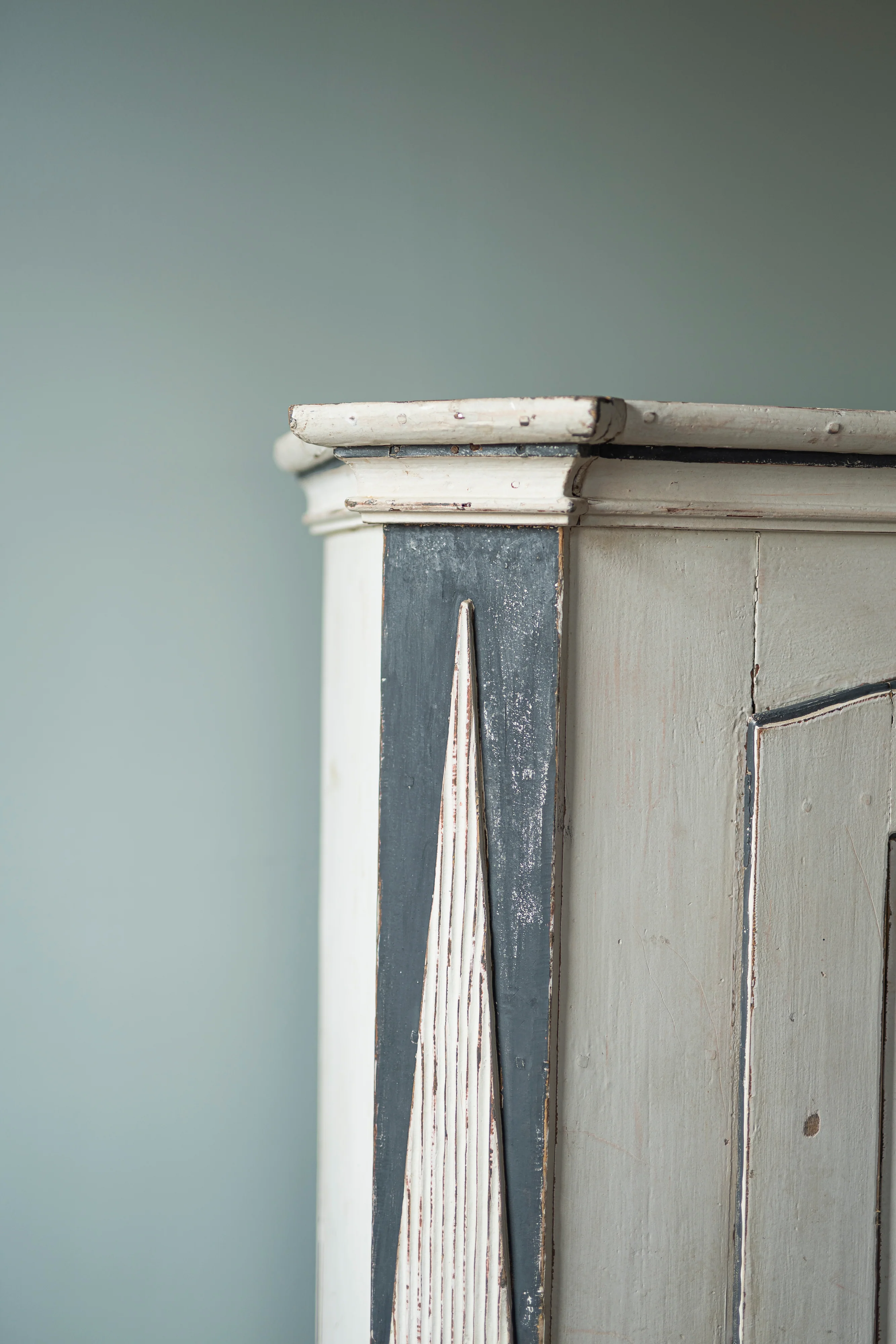 Swedish Painted Armoire