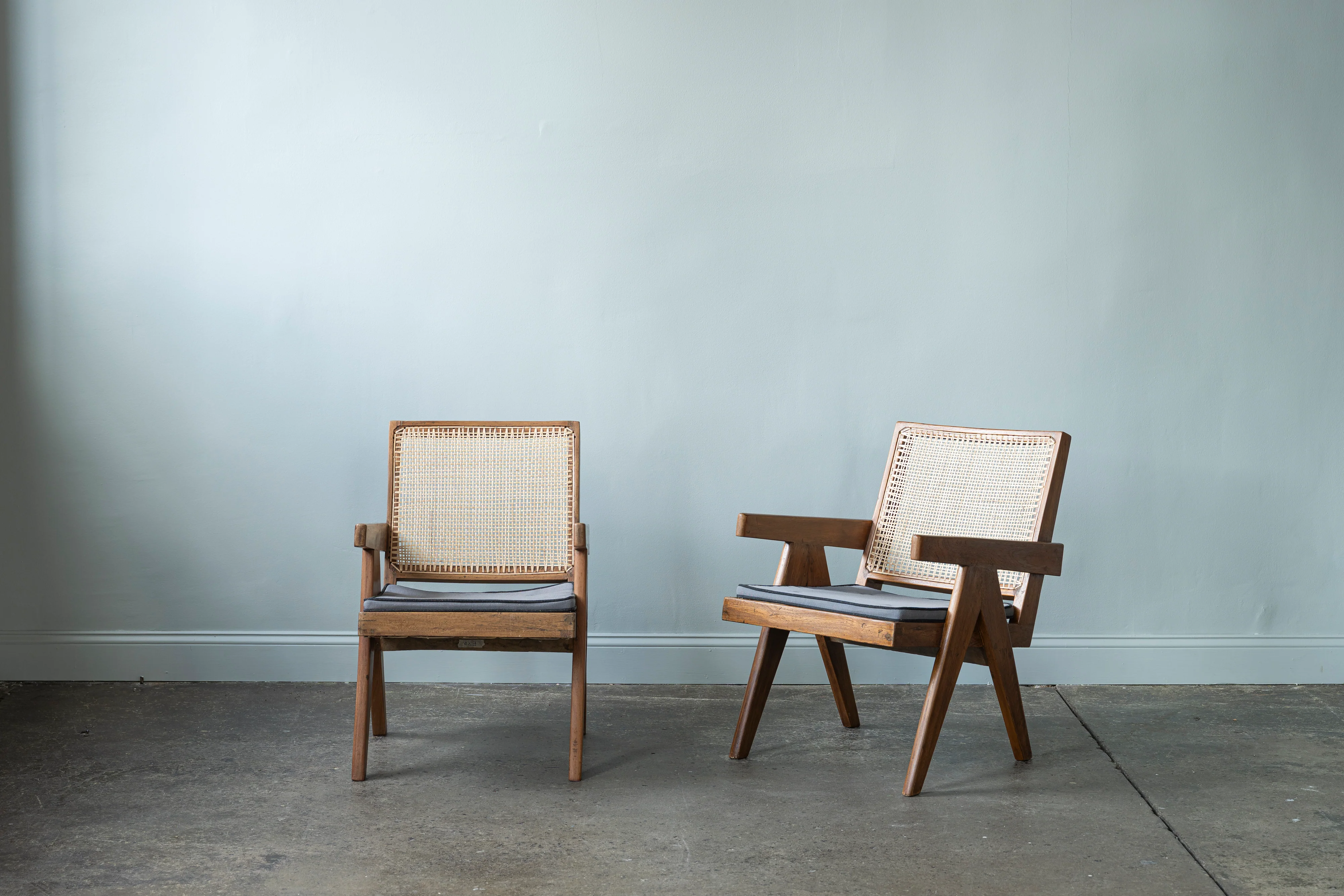Pair of Pierre Jeanneret Armchairs