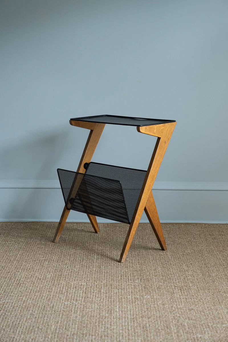 Side Table and Magazine Rack
