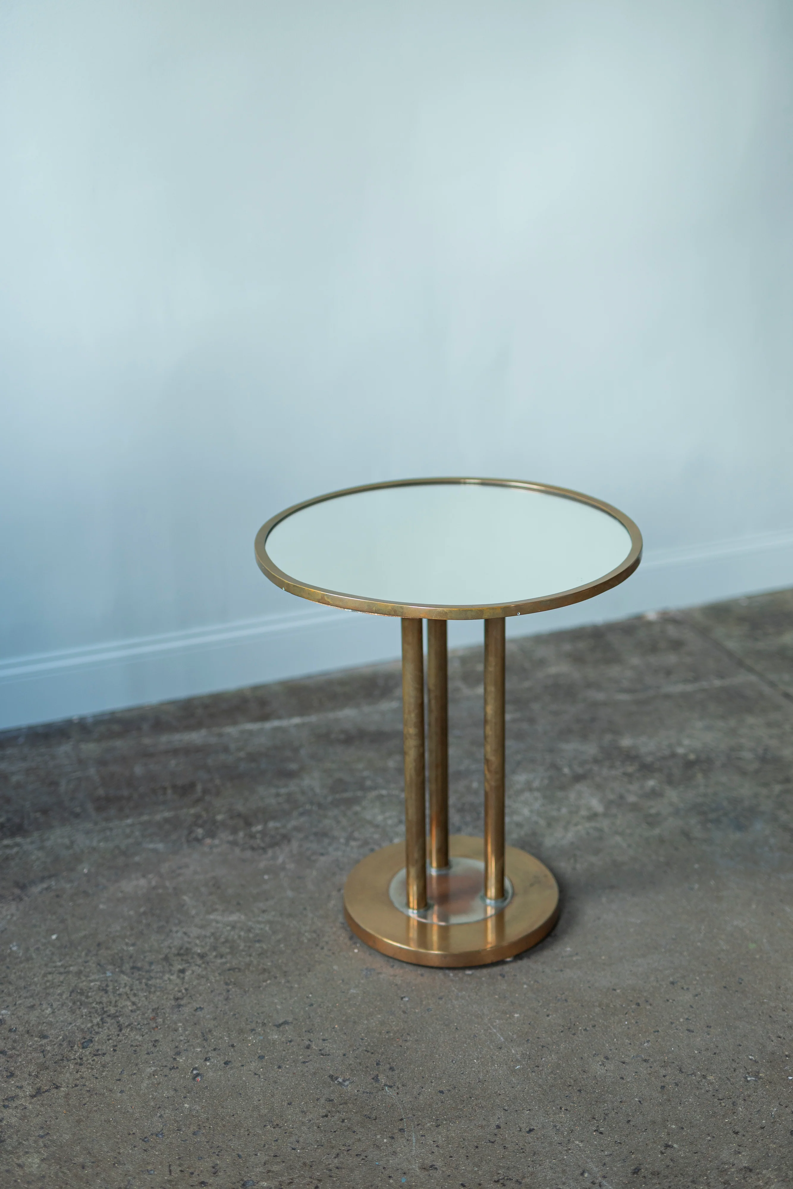 Small Round Brass Table