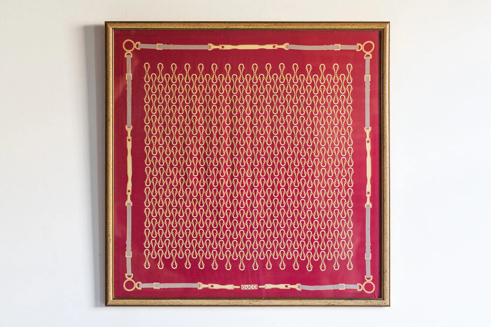 Framed Gucci Scarf