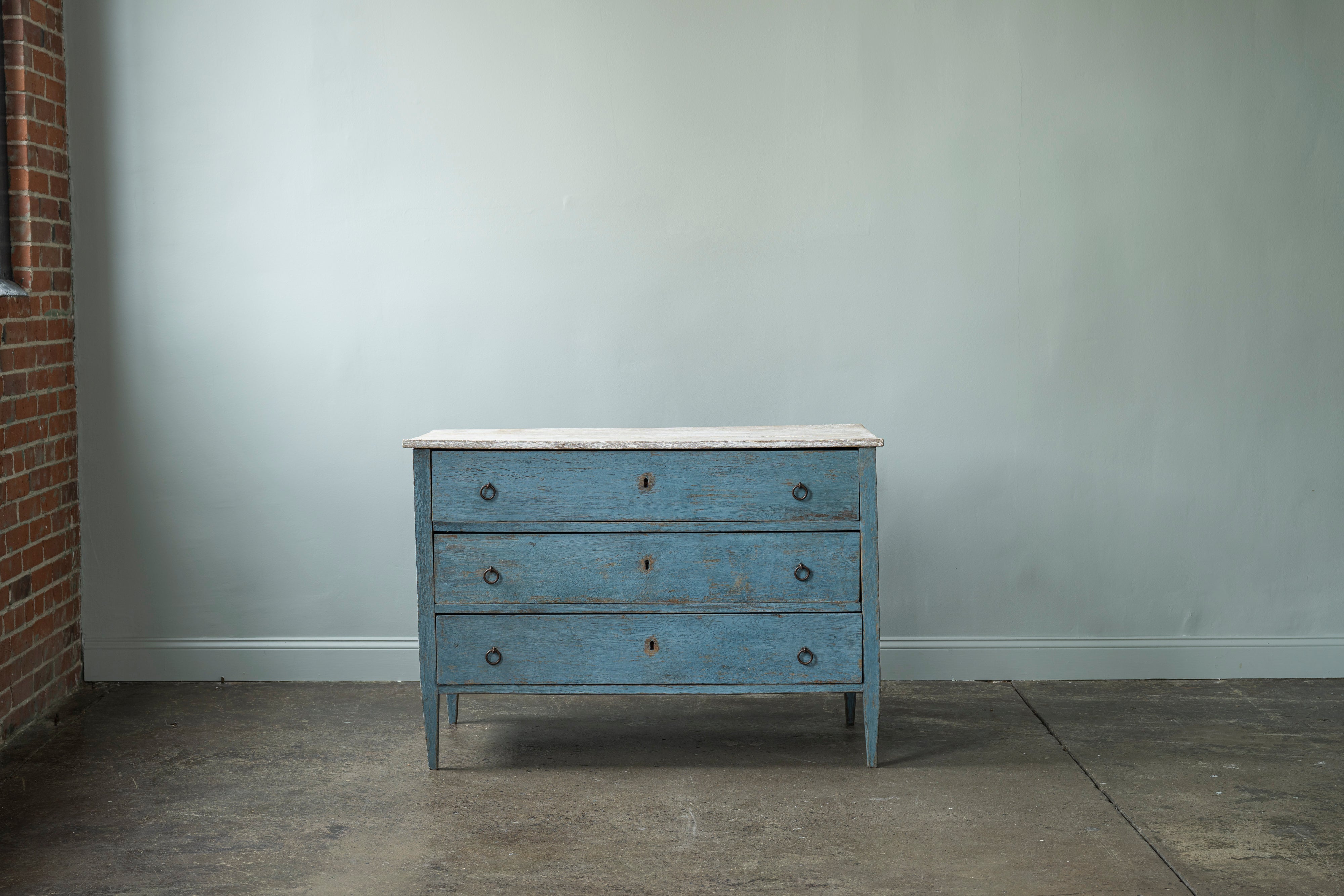 Blue Painted Chest