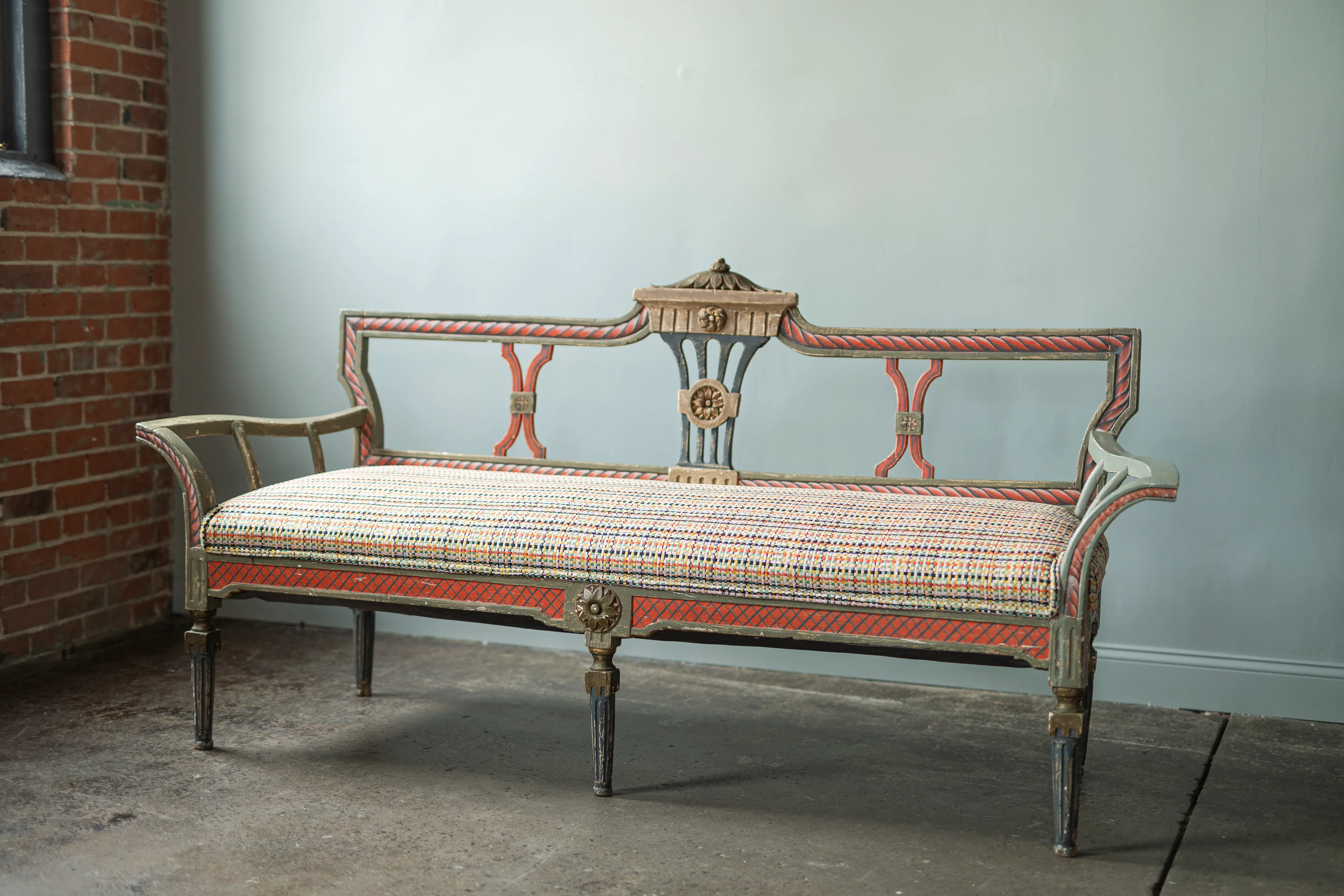 Italian Painted Bench