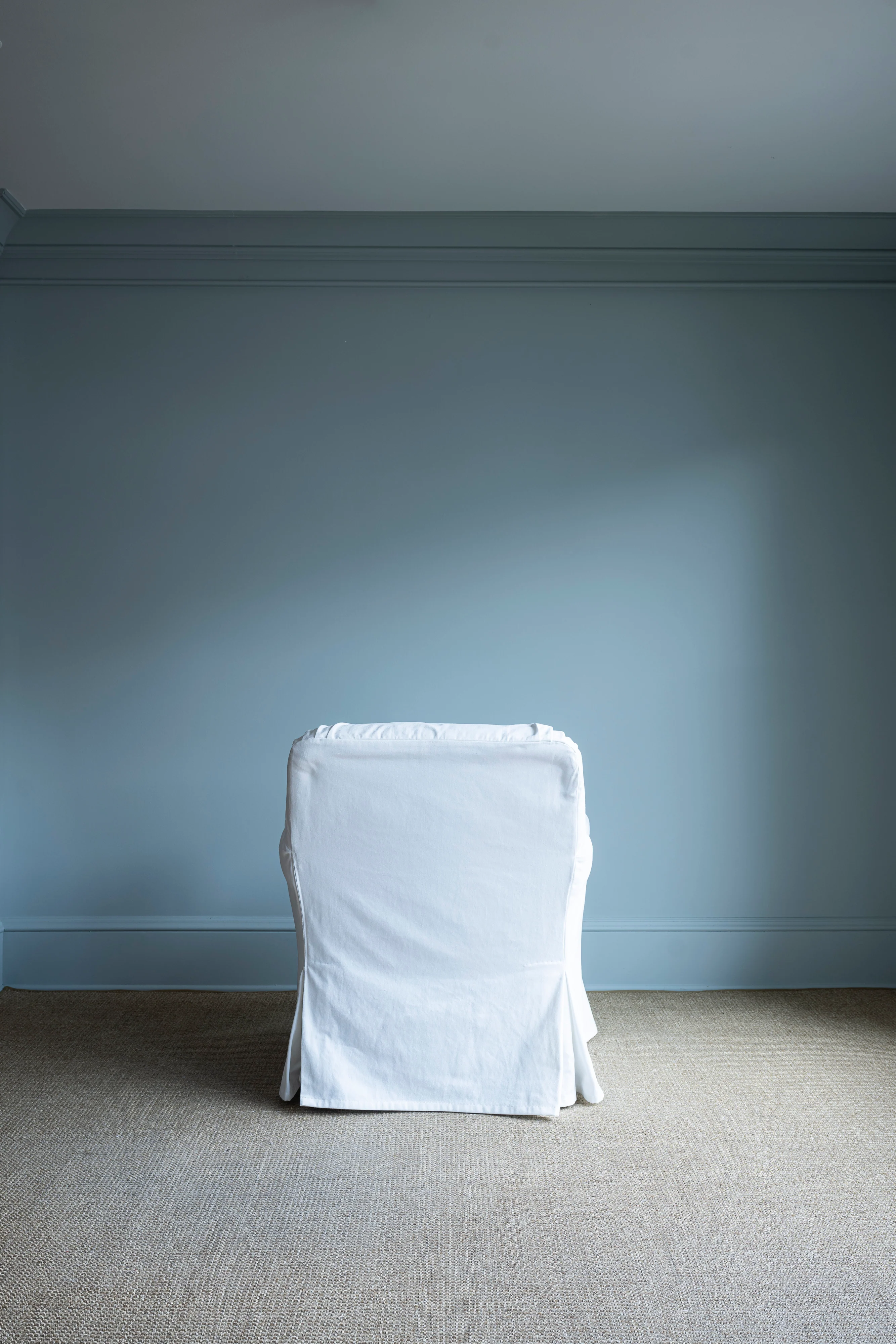 Pair of White Slipcovered Chairs