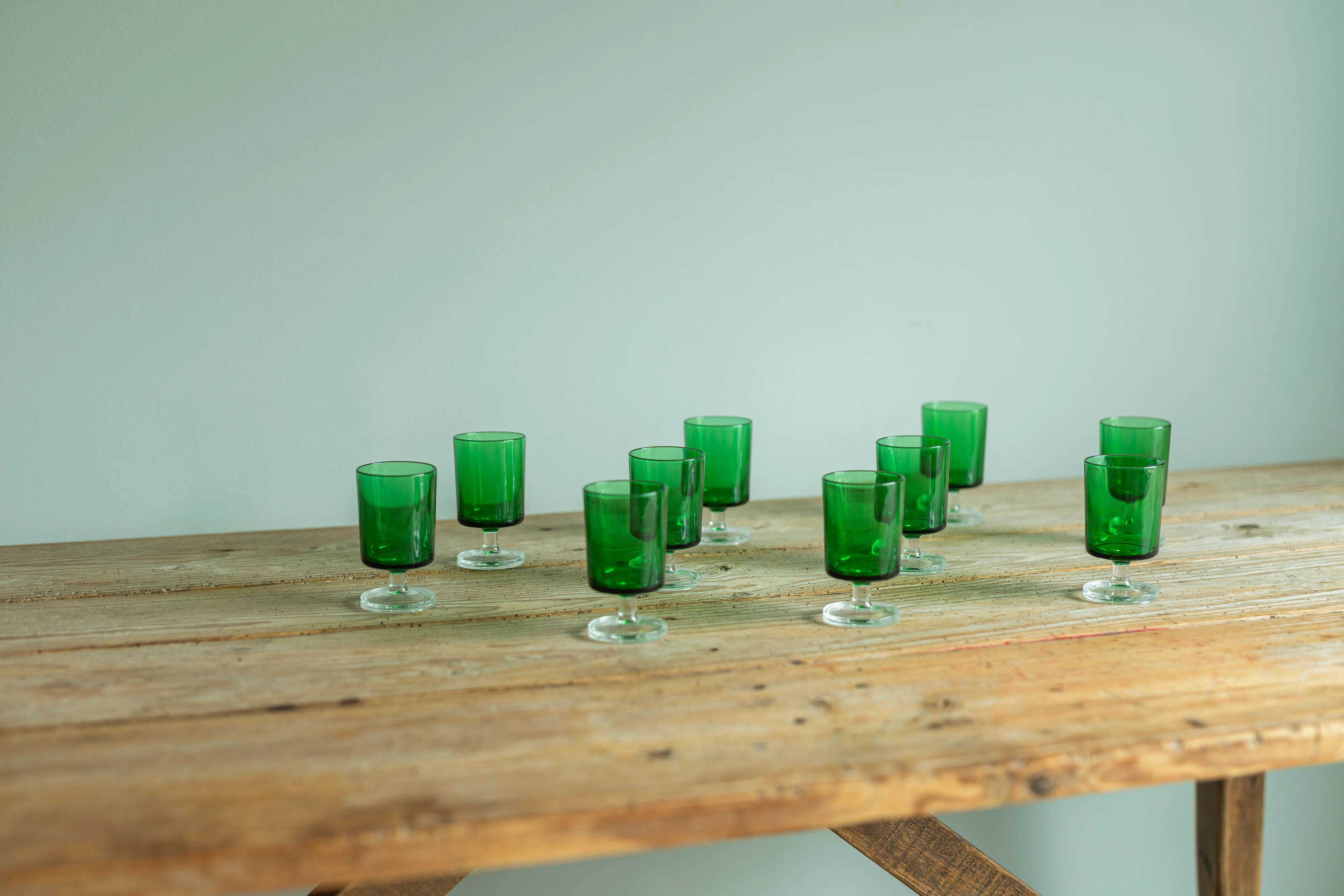Vintage Green Glasses