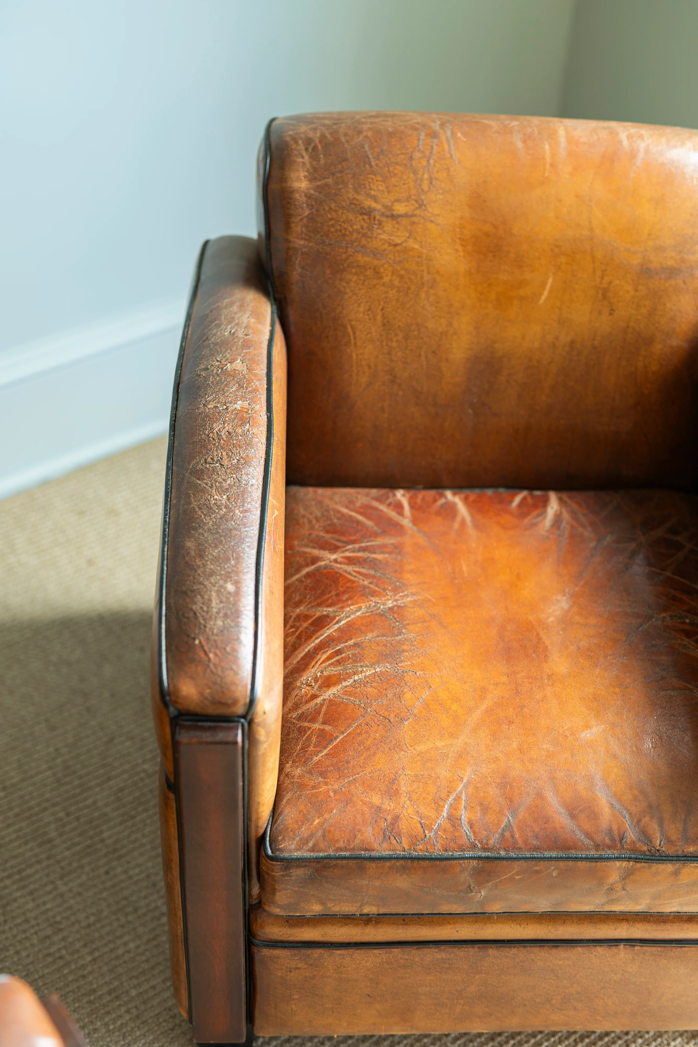 Pair of Vintage Leather Chairs