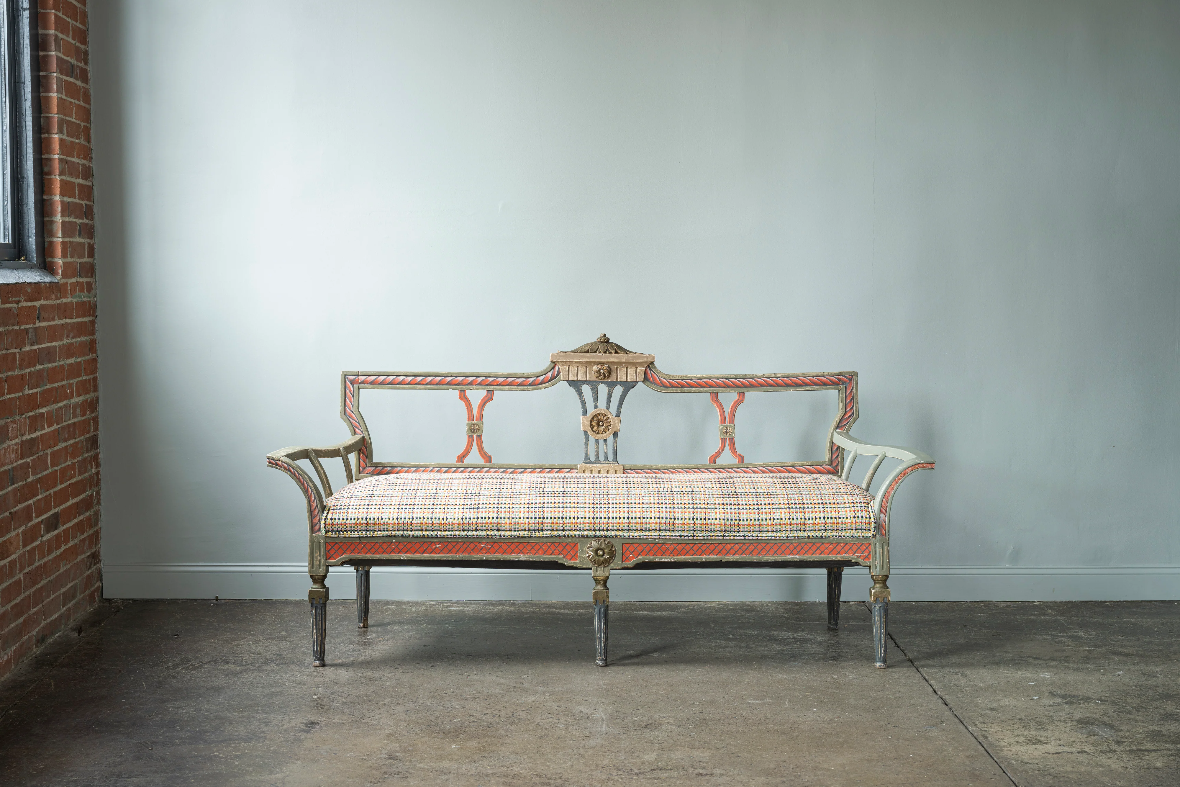 Italian Painted Bench
